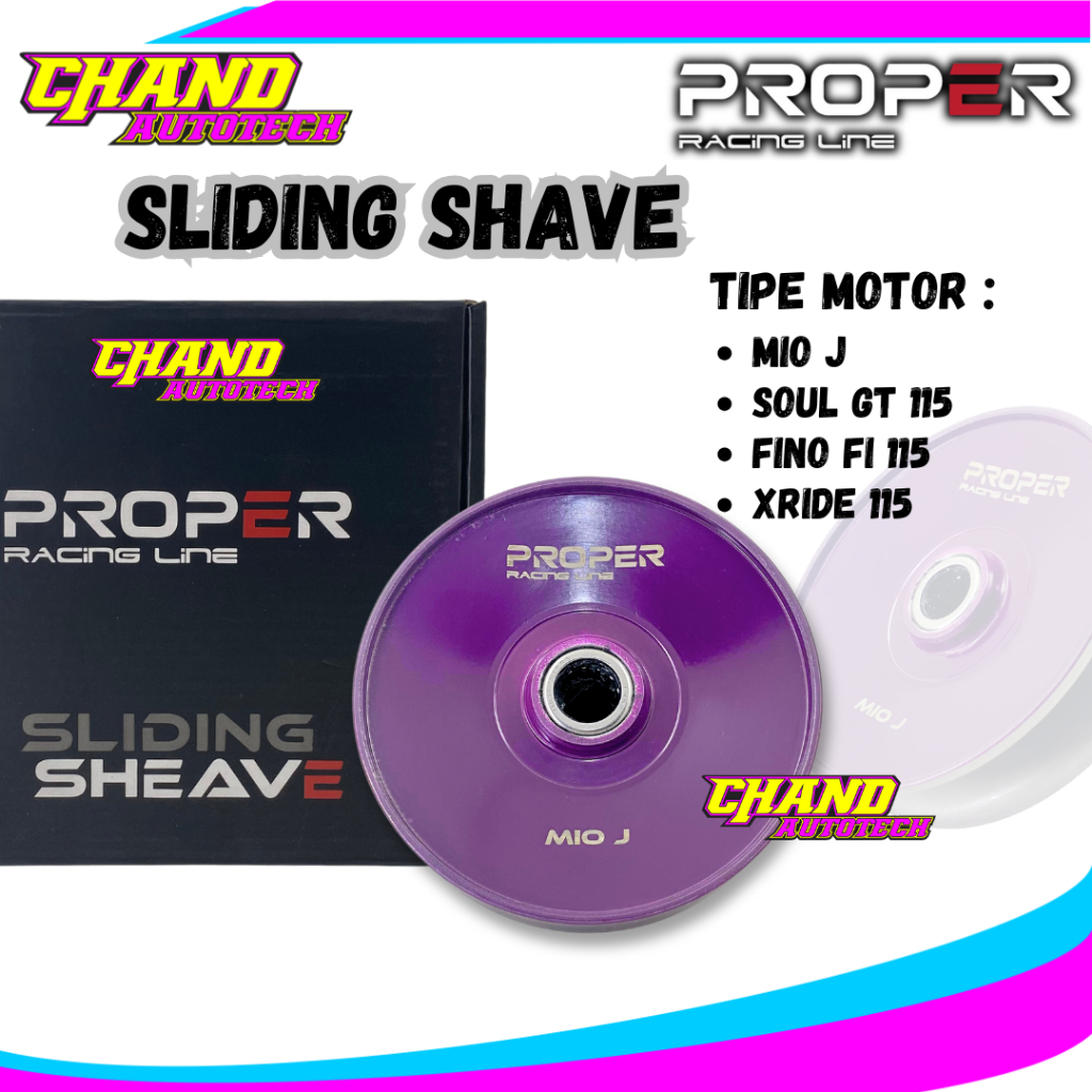 Pulley Belakang Sliding Sheave Proper Mio J Soul GT 115 Fino 115 Xride 115 Pulley CVT Belakang