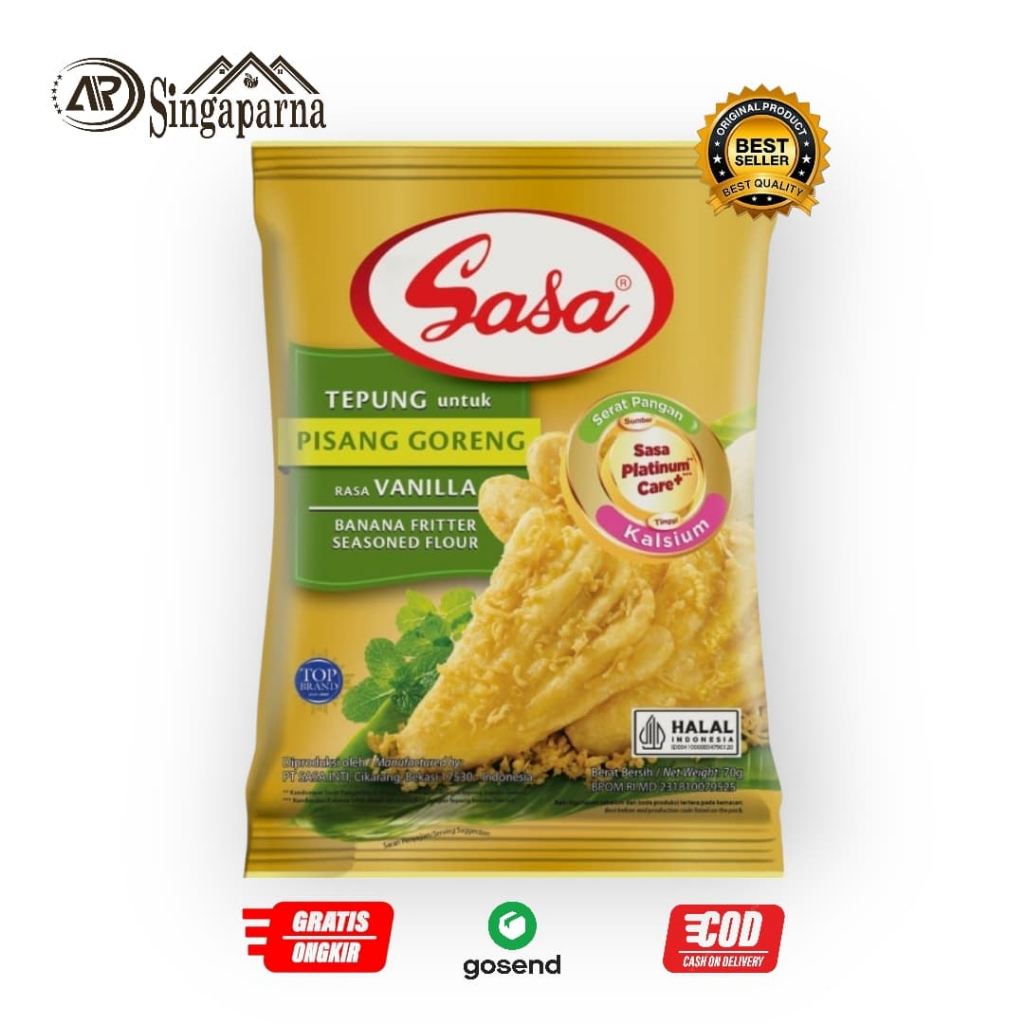 

Sasa Tepung Untuk Pisang Goreng Vanilla Banana Fritter Seasoned Flour Kalsium