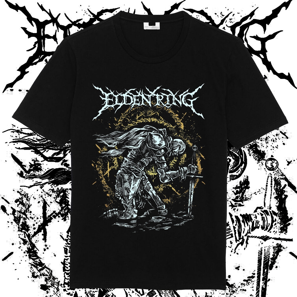 T-Shirt Katun Combed Premium Unisex 24S Game Elden Ring Gothic