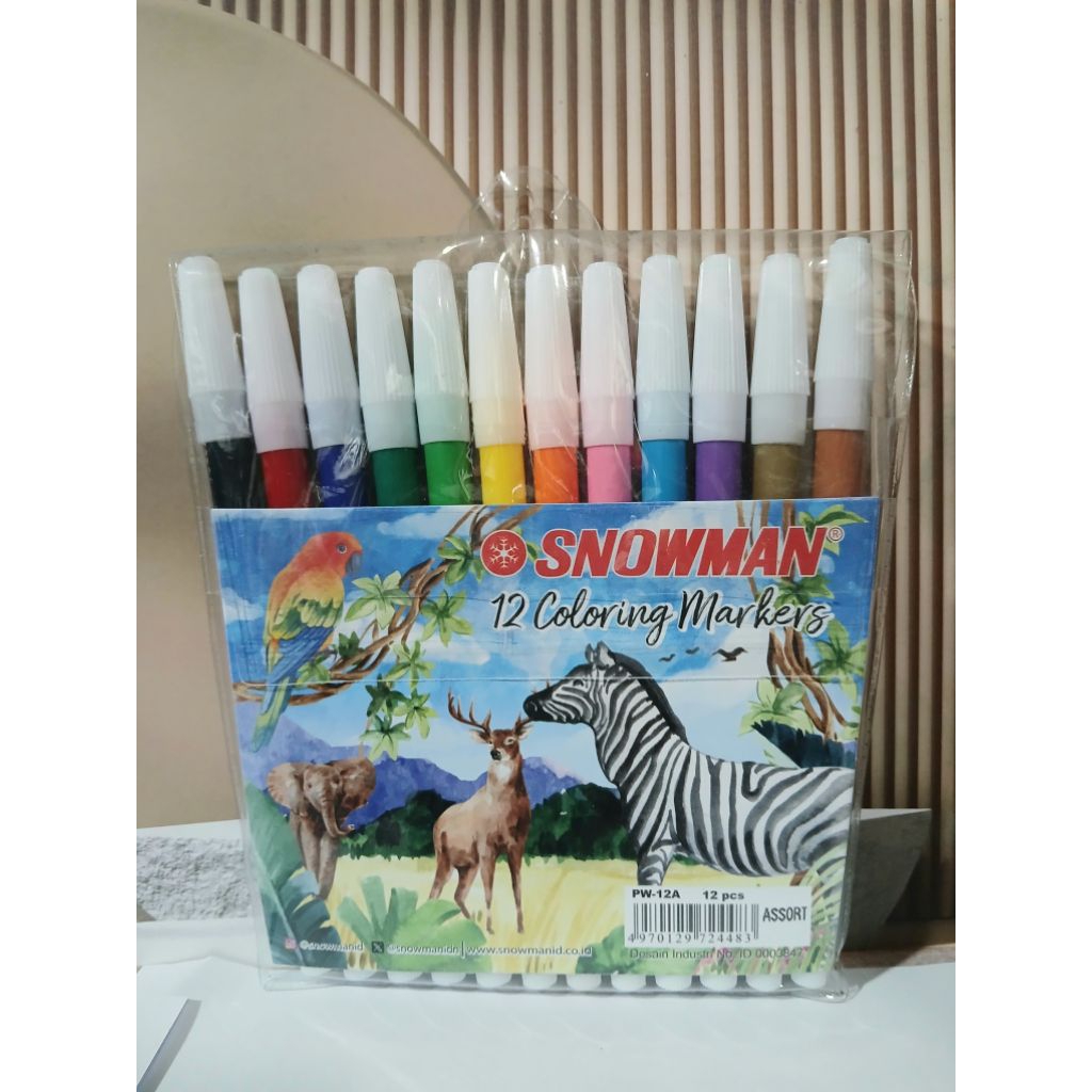 

SPIDOL SNOWMAN 12 WARNA _ALAT TULIS SEKOLAH MEWARNAI