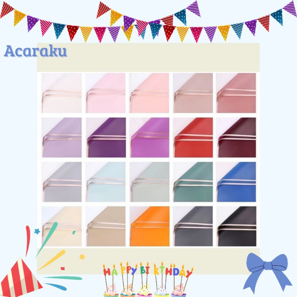 

KERTAS BUKET BUNGA ECER (SATUAN) LIST GOLD//MURAH