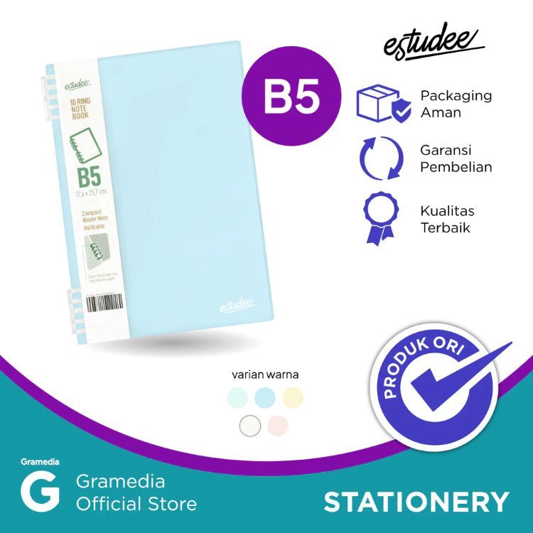 

Gramdia - ESTUDEE 10RING NOTEBOOK B5 ICE BLUE