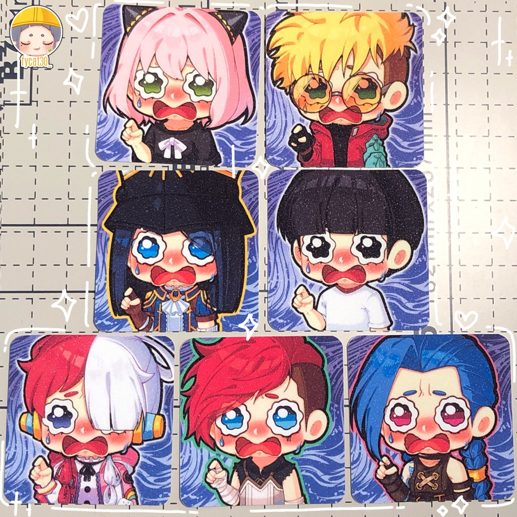 

[MIN 3PCS JIKA HANYA STICKER]||Sticker Diecut Crying byfycat30