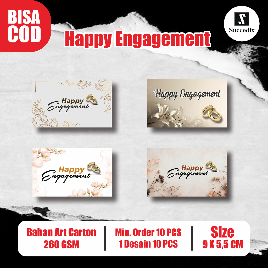 Engagement CARD / happy engagement / KARTU UCAPAN Engagement / GIFT CARD