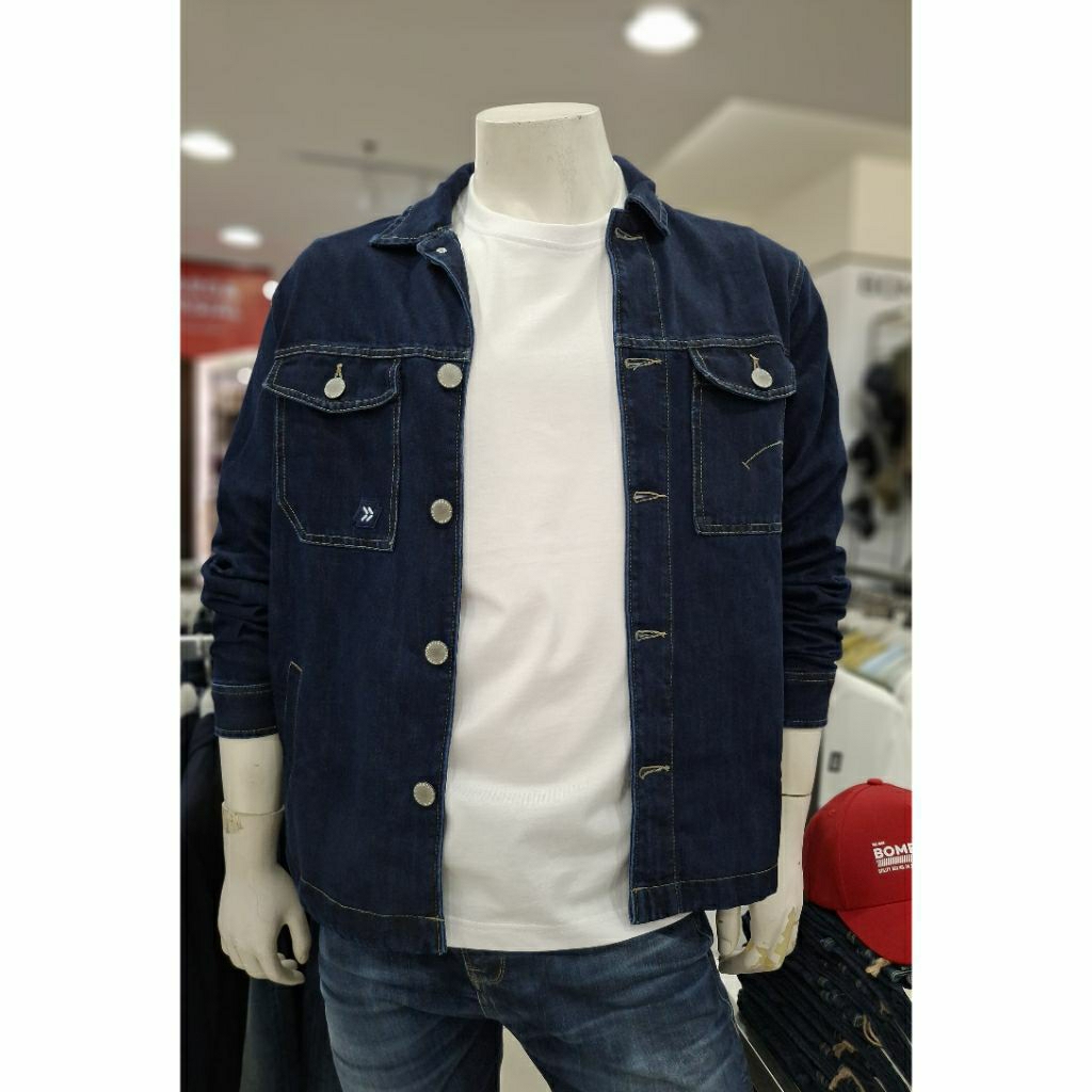 BOMBBOOGIE Jaket Denim Pria Bombboogie 100% Original Jaket Denim