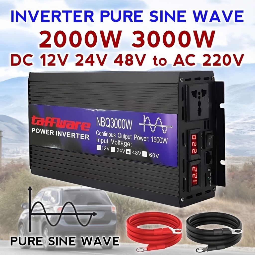 Power Inverter DC ke AC Pure Sine Wave 4000 Watt Inventer PSW NBQ4000W NBQ3000W JunDW