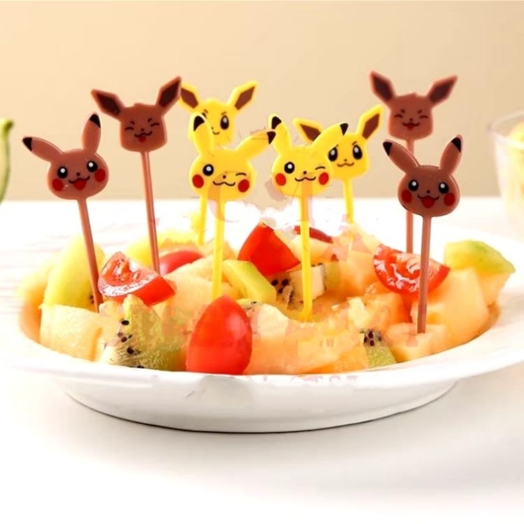 Garpu Bento Food Garpu Buah Garpu Karakter Garpu Makan Anak Lucu Garpu Buah Kue Dessert