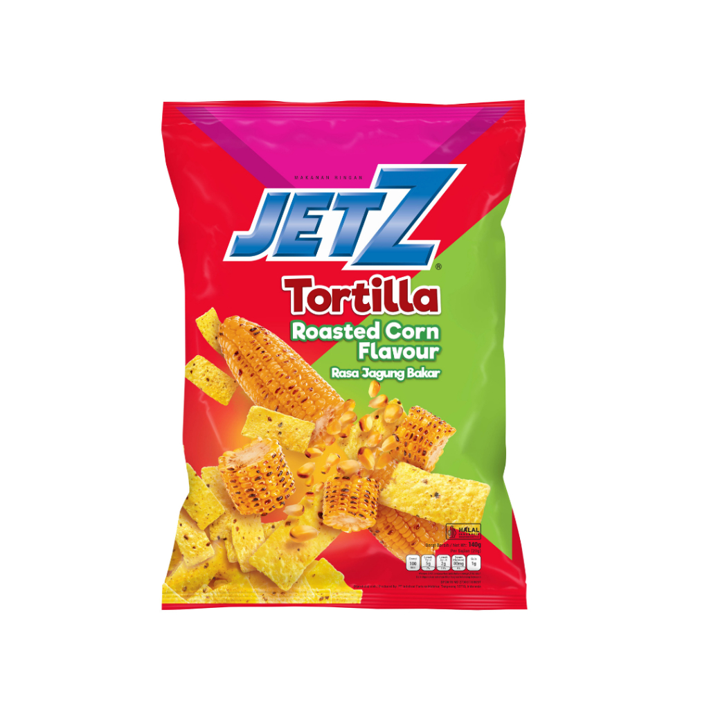 

JetZ Tortilla Chips Roasted Corn Flavour 140gram