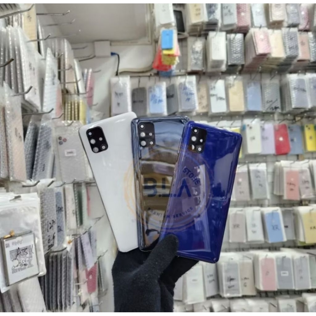 Casing - Kesing Back Casing Backdoor + Bezel Fullset Samsung Galaxy M51 M515F original