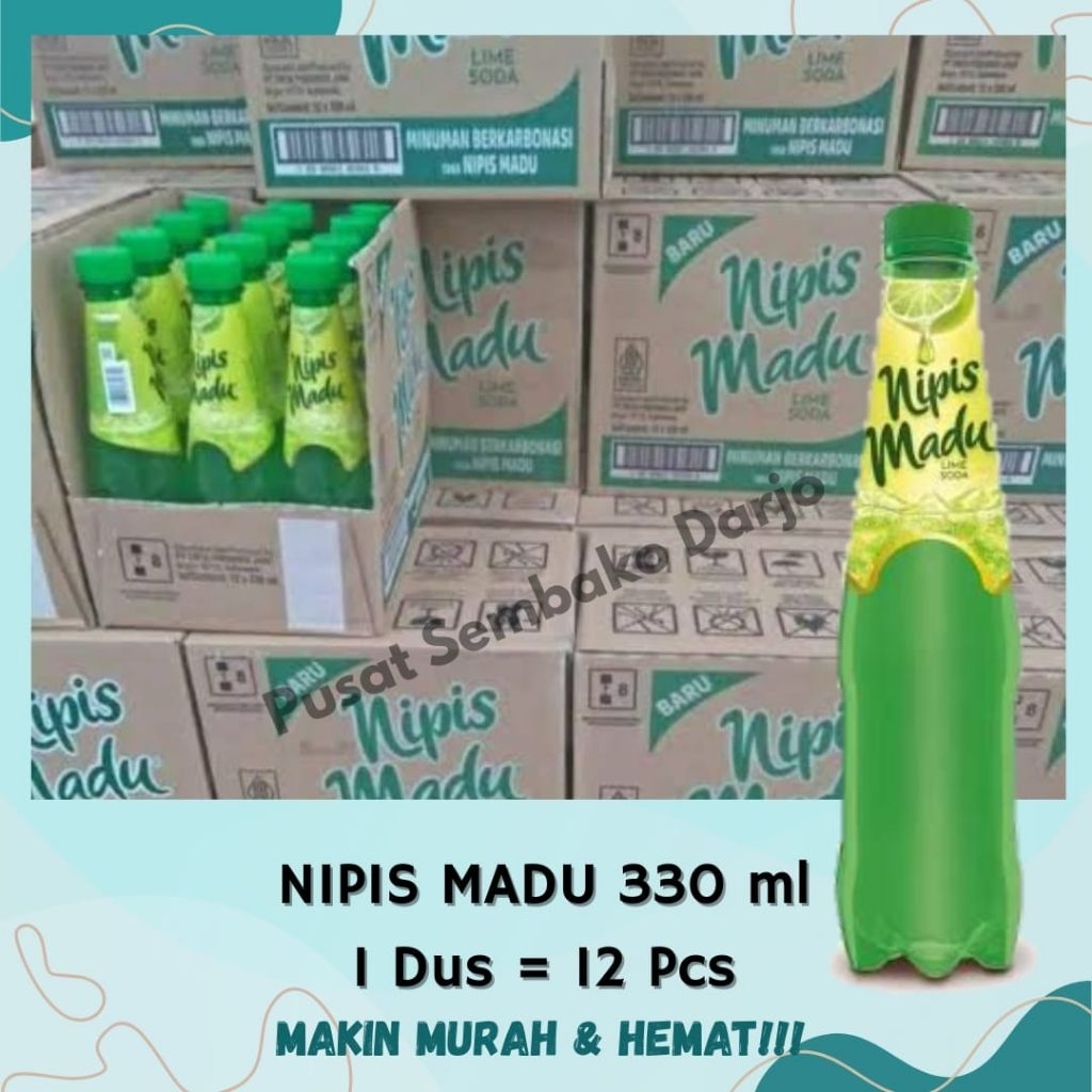 

Nipis Madu Minuman Soda rasa Lime Soda (330ml) 1 Dus isi 12 botol, Minuman Berkarbonasi, Lime Soda, Rasa Jeruk Nipis
