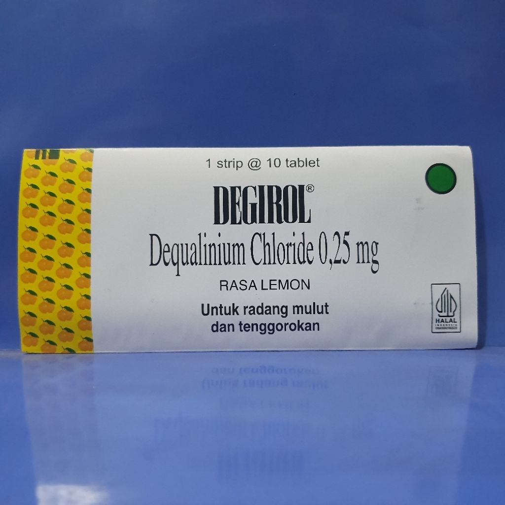 DEGIROL TABLET HISAP - untuk radang mulut dan tenggorokan