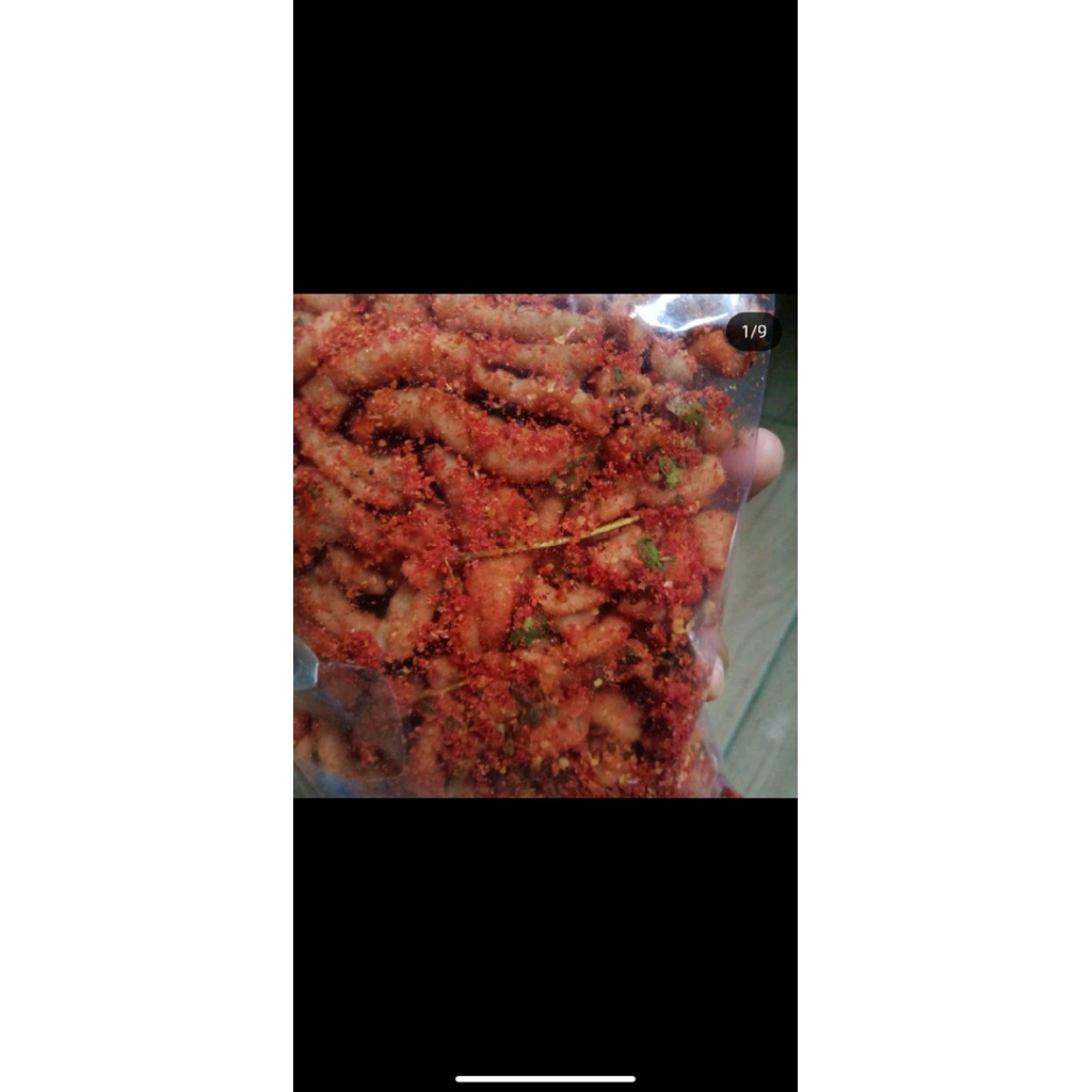 

500 gram kripik usus pedas balado