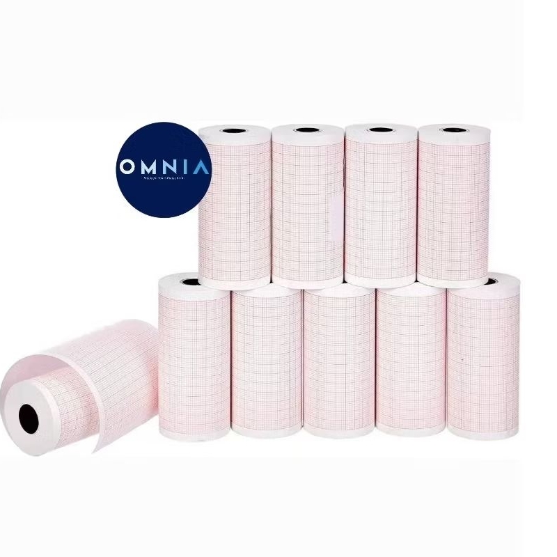

Kertas ekg roll / 58mm x 25m / kertas ekg / ecg paper / ecg paper roll / kertas BLT