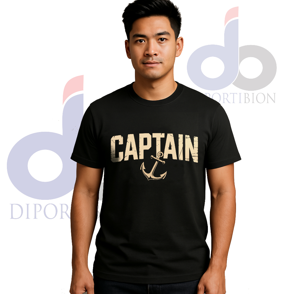 Kaos Distro Pekerja Kapal, Pelaut Captain | Kaos Pelaut Captain Lengan Pendek