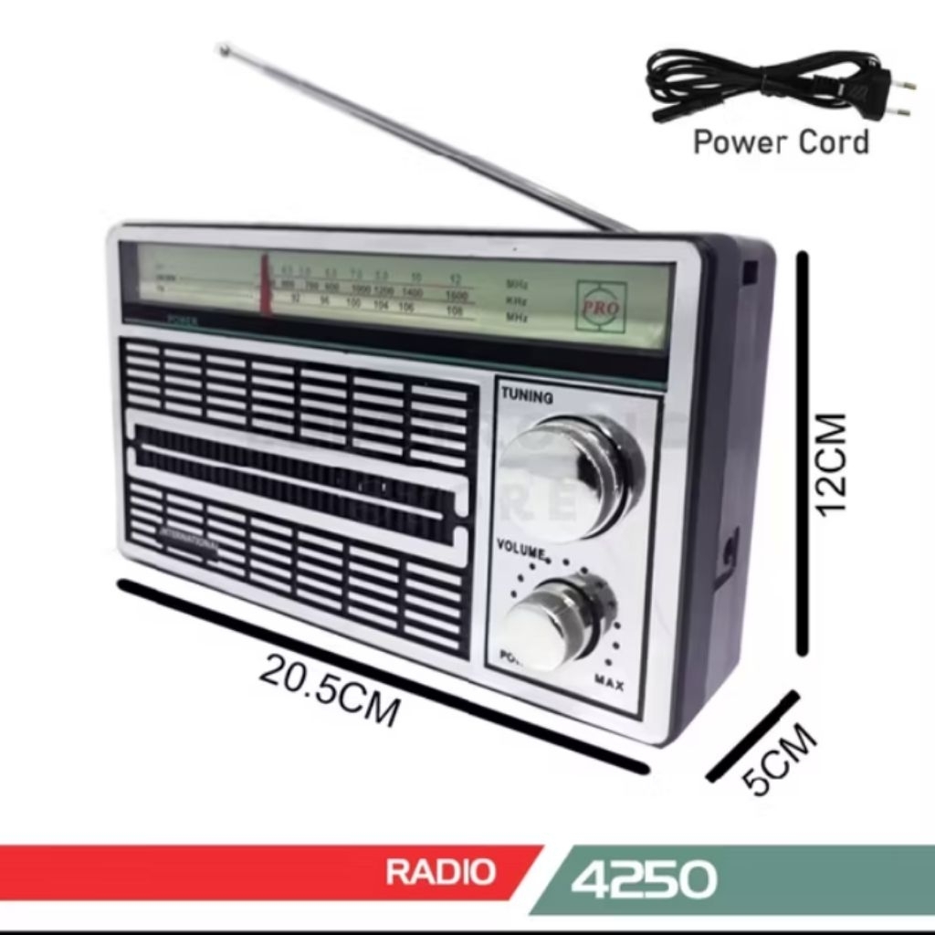 4250 radio internasional ac dc radio jadul fm am sw radio listrik radio colok listrik
