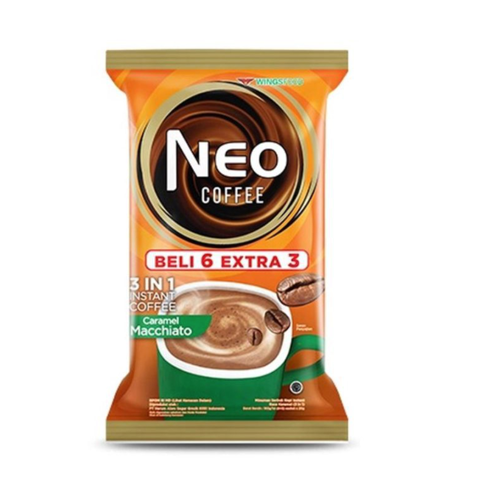 

Kopi NEO Coffee 20gr x 9 sachet - Mocchacino / Caramel Machiato