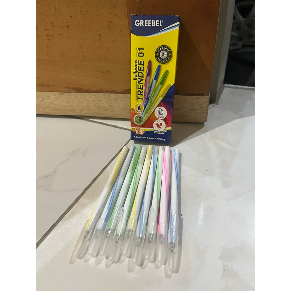 

pen Greebel Pulpen Ballpen / Trendee 01 0.5 Hitam / Ballpoint Bolpen Bolpoin Pena Gel murah (1 pcs)