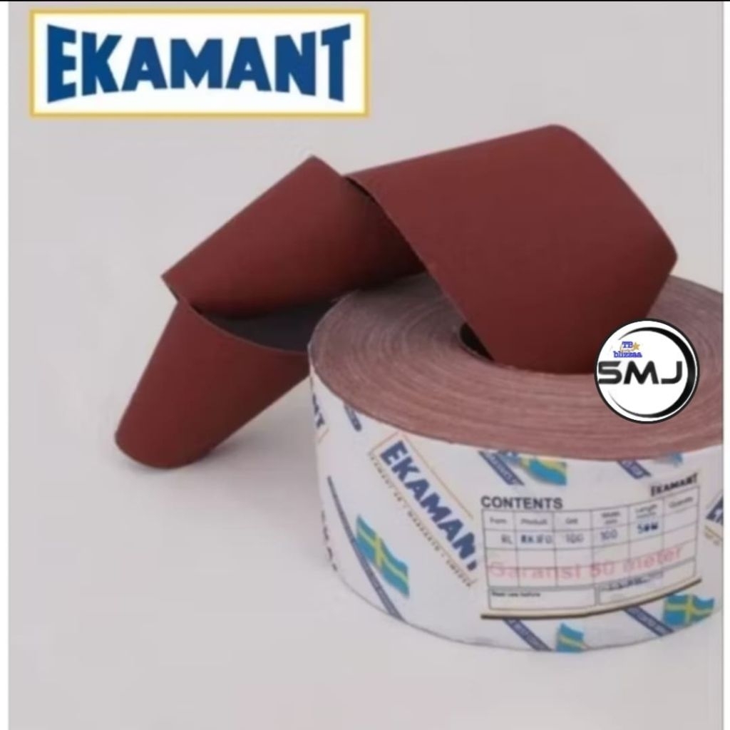 Amplas Ekamant 120 Ekamant 80 Swedia Amplas Premium Ekamant 4" 10cm Meteran #120 #80 Meteran
