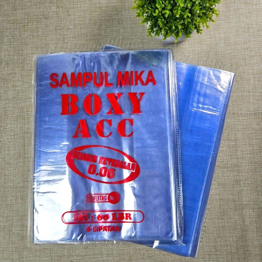 

Sampul buku tulis Plastik Mika Boxy maxy ukuran buku Campus panjang