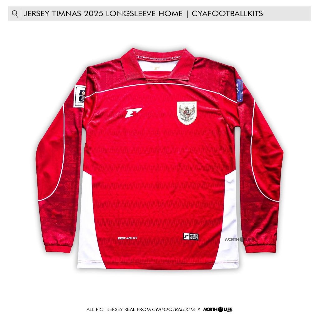 Jersey Timnas Terbaru Long Sleeve Panjang | Jersey Timnas 2025 Home | Bisa COD