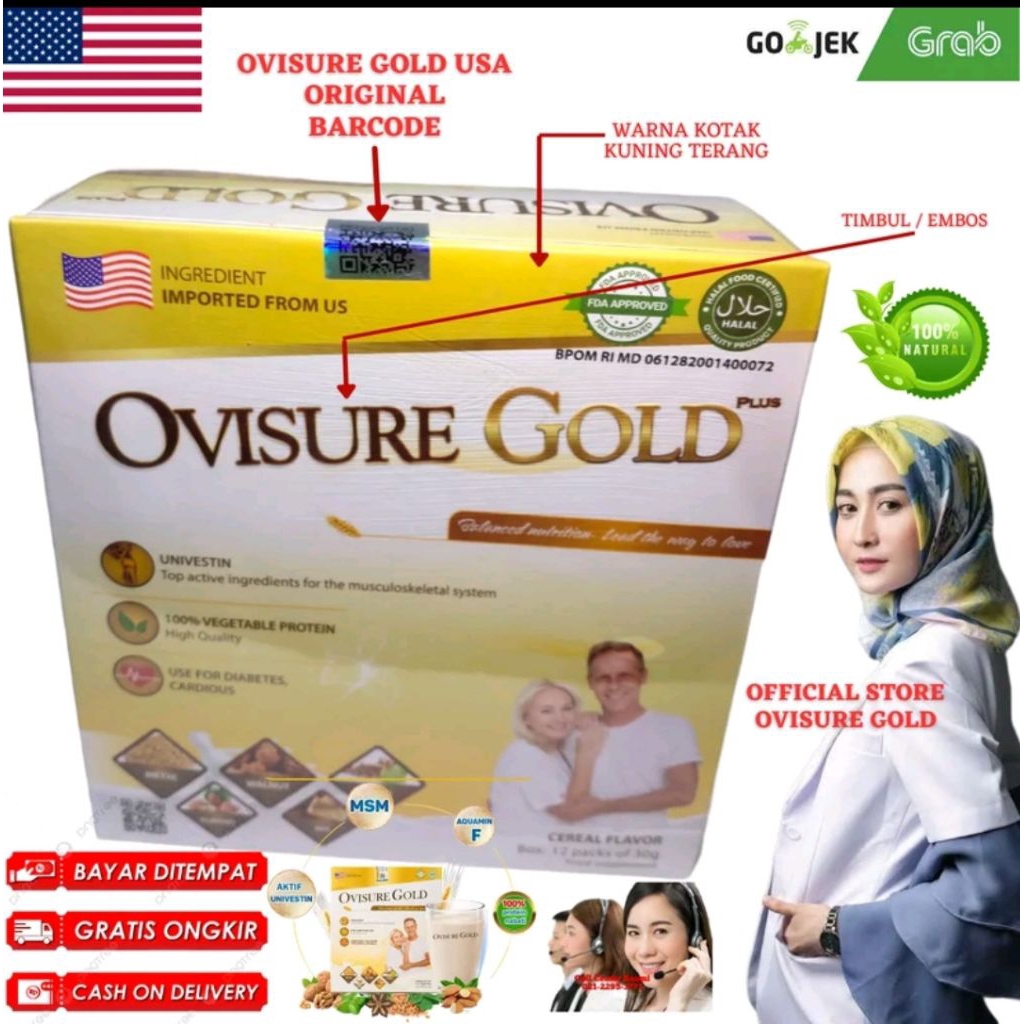 

Ovisure Gold Milk Official Store Asli - Minuman Susu Bubuk Herbal Mengobati Nyeri Sendi, Syaraf Kejepit, Pengapuran Tulang Sendi Ampuh 100% Original BPOM