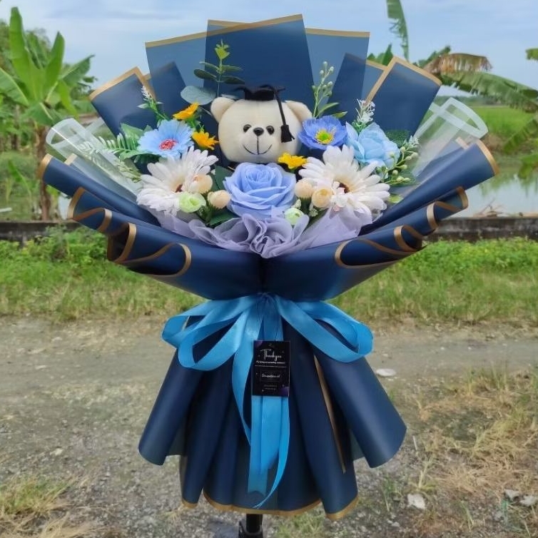 Buket Bunga Boneka Wisuda / Buket Mix / Buket Bunga / Buket Boneka Wisuda