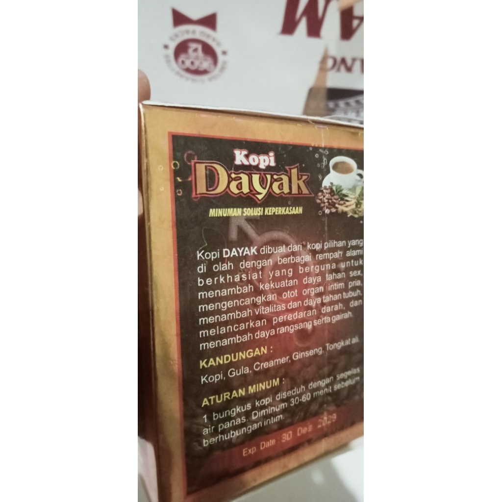 

Minuman Kopi Berstamina KDK kemasan kotak isi 10sachet