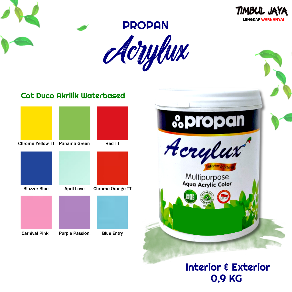 Cat Kayu Duco Propan Acrylux 0,9Kg Waterbase / Cat Besi Duco Waterbased / Propan Cat Duco Acrylux