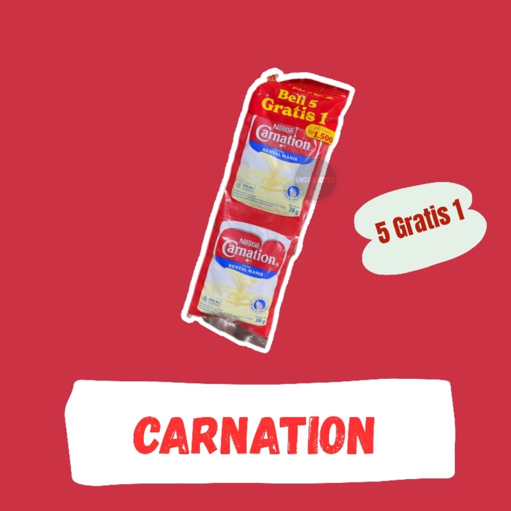 

Carnation Kental Manis Renceng 5 Gratis 1