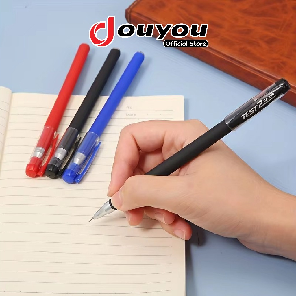 

Pulpen Gel 0,5 mm Tabung Jarum Penuh Pena Gel Premium 3 Warna Tinta Cepat Kering ATK3017