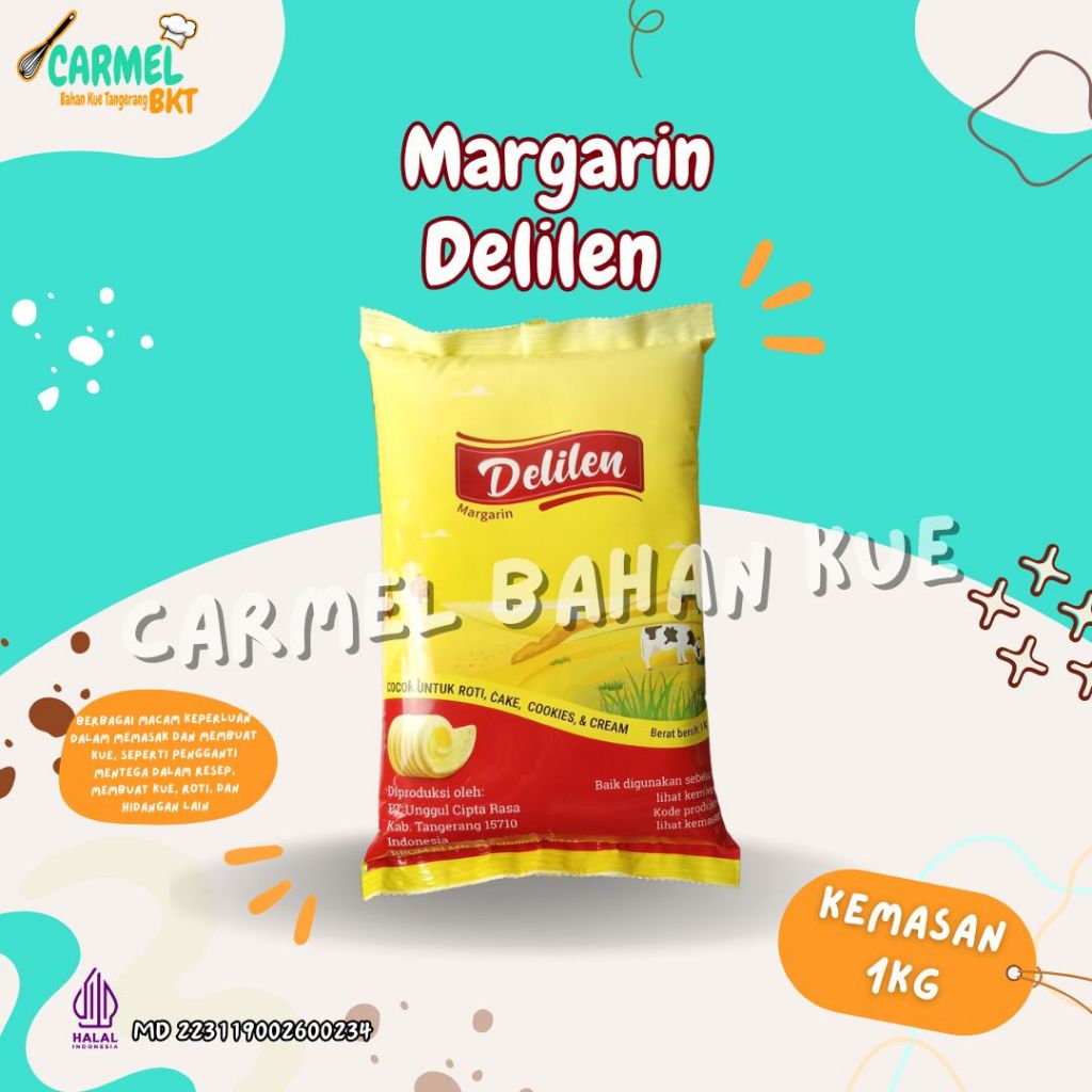 

Margarin DELILEN Mentega 1kg - Pengganti Butter