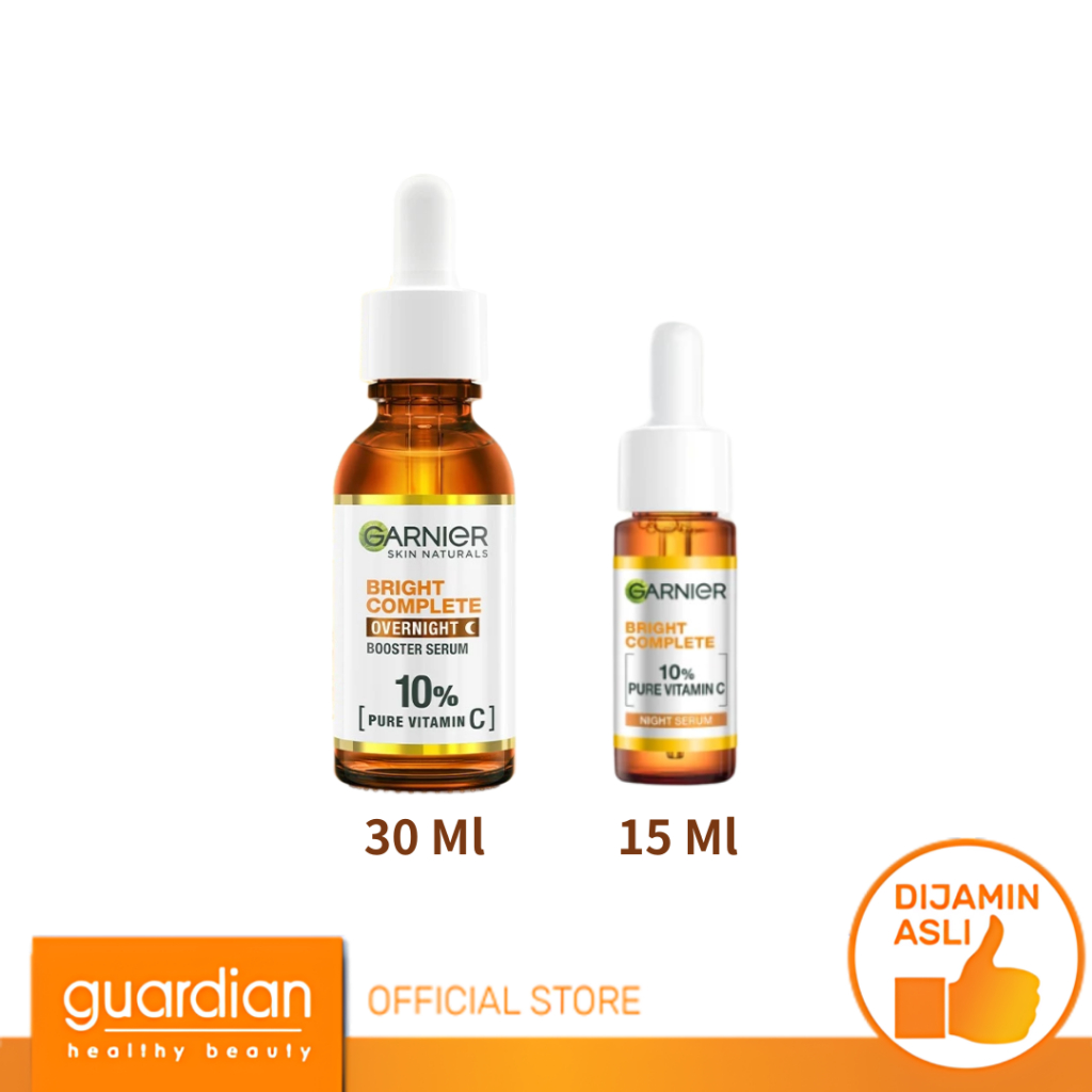 Garnier Bright Complete Overnight Serum - Serum Malam Vitamin C Mencerahkan