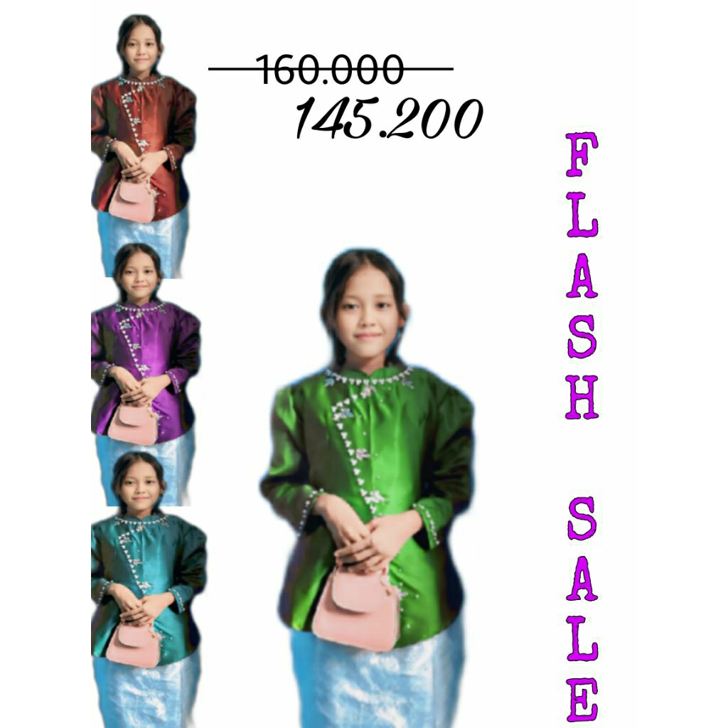 Baju Kurung Melayu Anak Perempuan