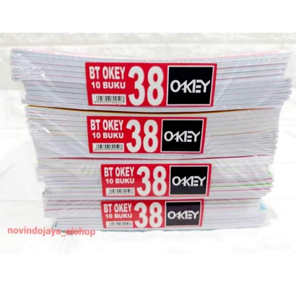 

BUKU TULIS OKEY 38 LEMBAR TERMURAH GROSIR 10 PCS