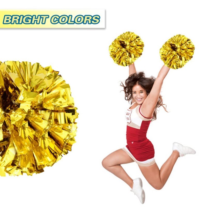 Papi Holly Pom Pom Cheerleader 2Pcs Pompom Nari Cheerleader Bola Bunga Cheerleader Pom Pom Pemandu
