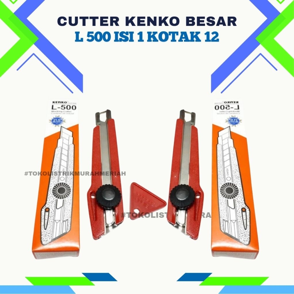 

CUTTER KENKO BESAR L500 / CUTTER VANCO 1 LUSIN // CUTTER KENKO BESAR L500 GROSIR 1LUSIN (HARGA 1LUSIN) /KATER KENKO BESAR