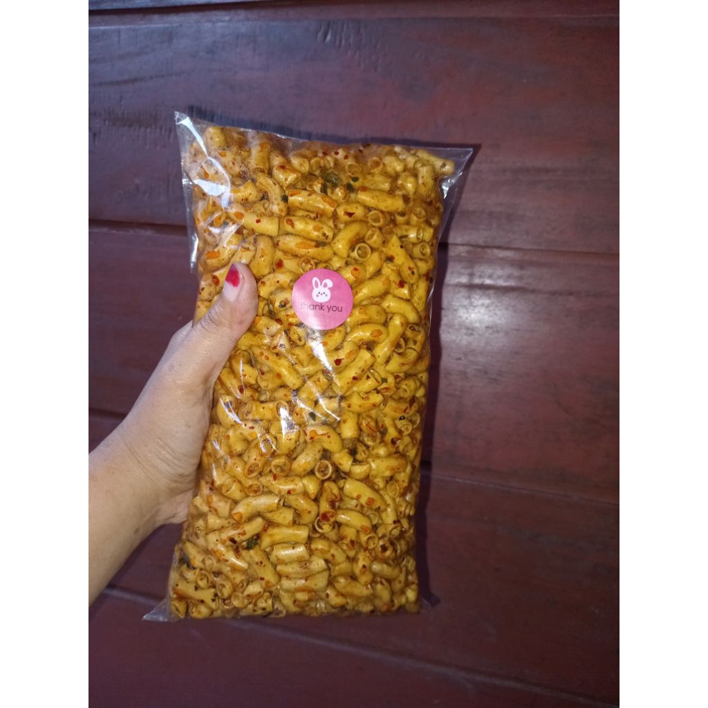 

Makaroni bantet pedas gurih bikin nagih 500 gram