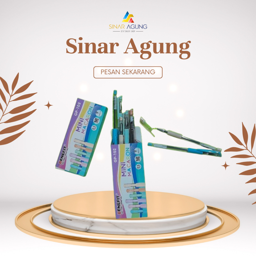 

BENEFIT PULPEN GEL PEN GP-102 MINI MACARON 0.5 PENA GEL