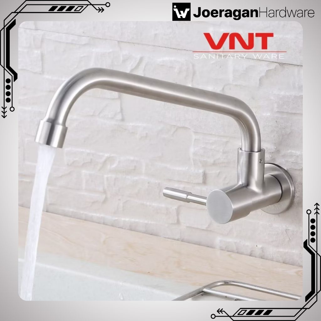 Kran Cuci Piring Leher Bebek Stainless SUS304 Keran Dapur Sink