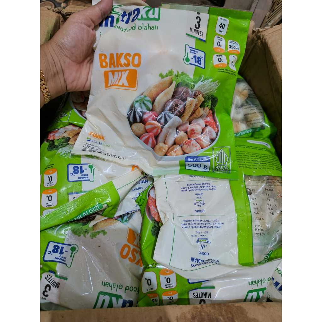 

Mitraku Bakso ikan mix seafood 250gr 21.000