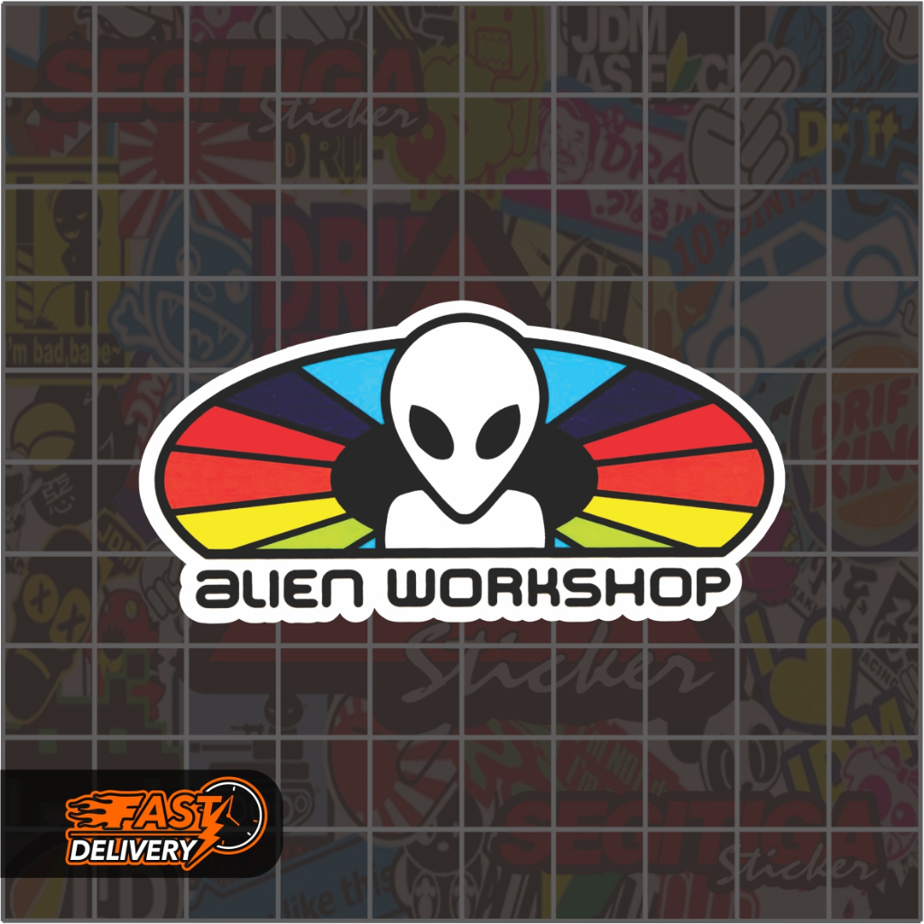 

Sticker Alien Workshop V2 Ukuran 7 x 3.5 Cm