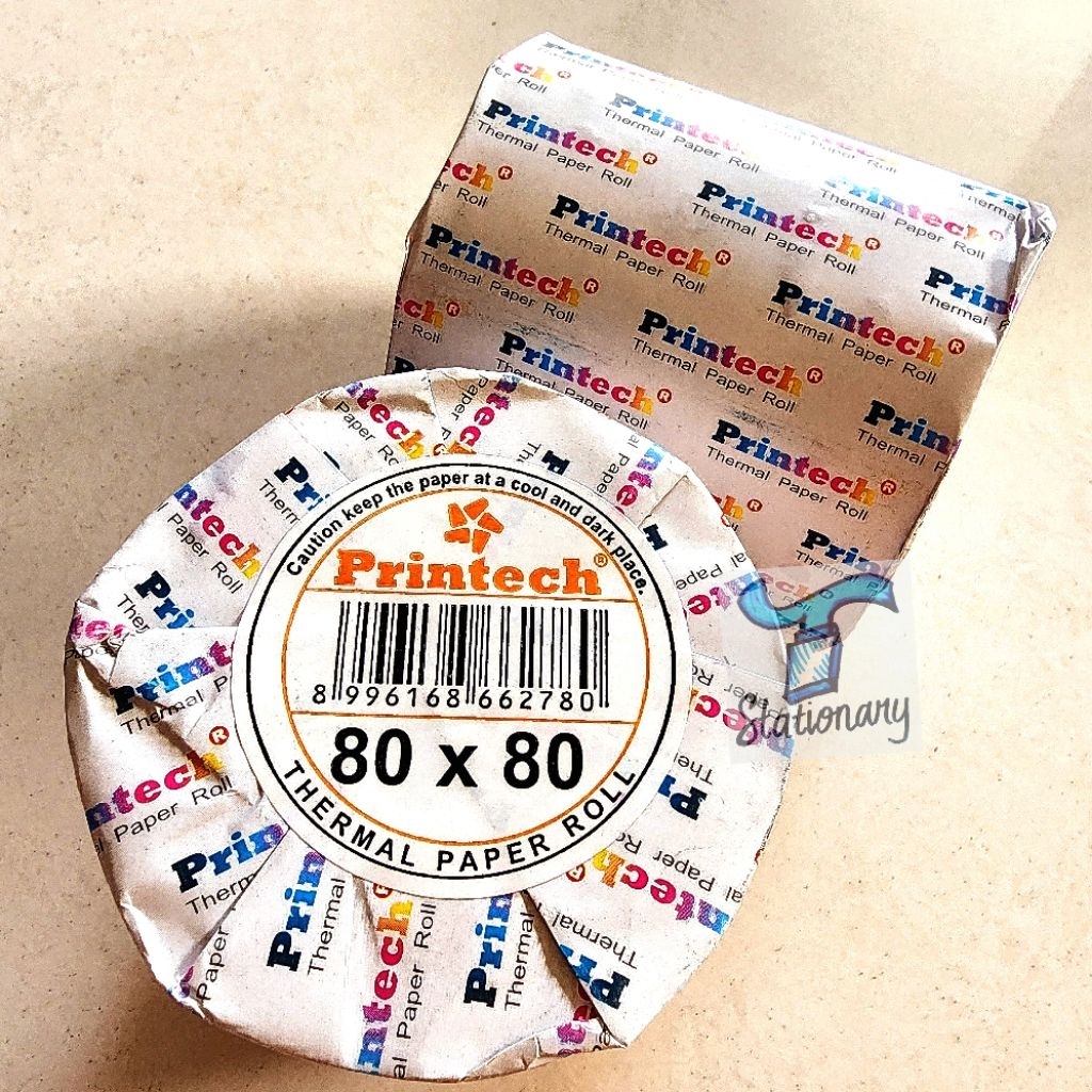 

Princtech Thermal Paper Roll /Kertas Thermal Kasir 80x80mm.