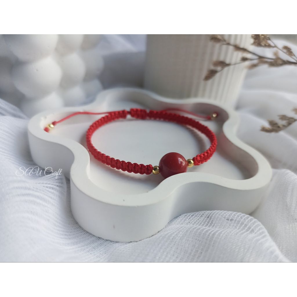 Gelang Tali | Gelang Macrame | Gelang Anyaman | Edisi Warna Merah |