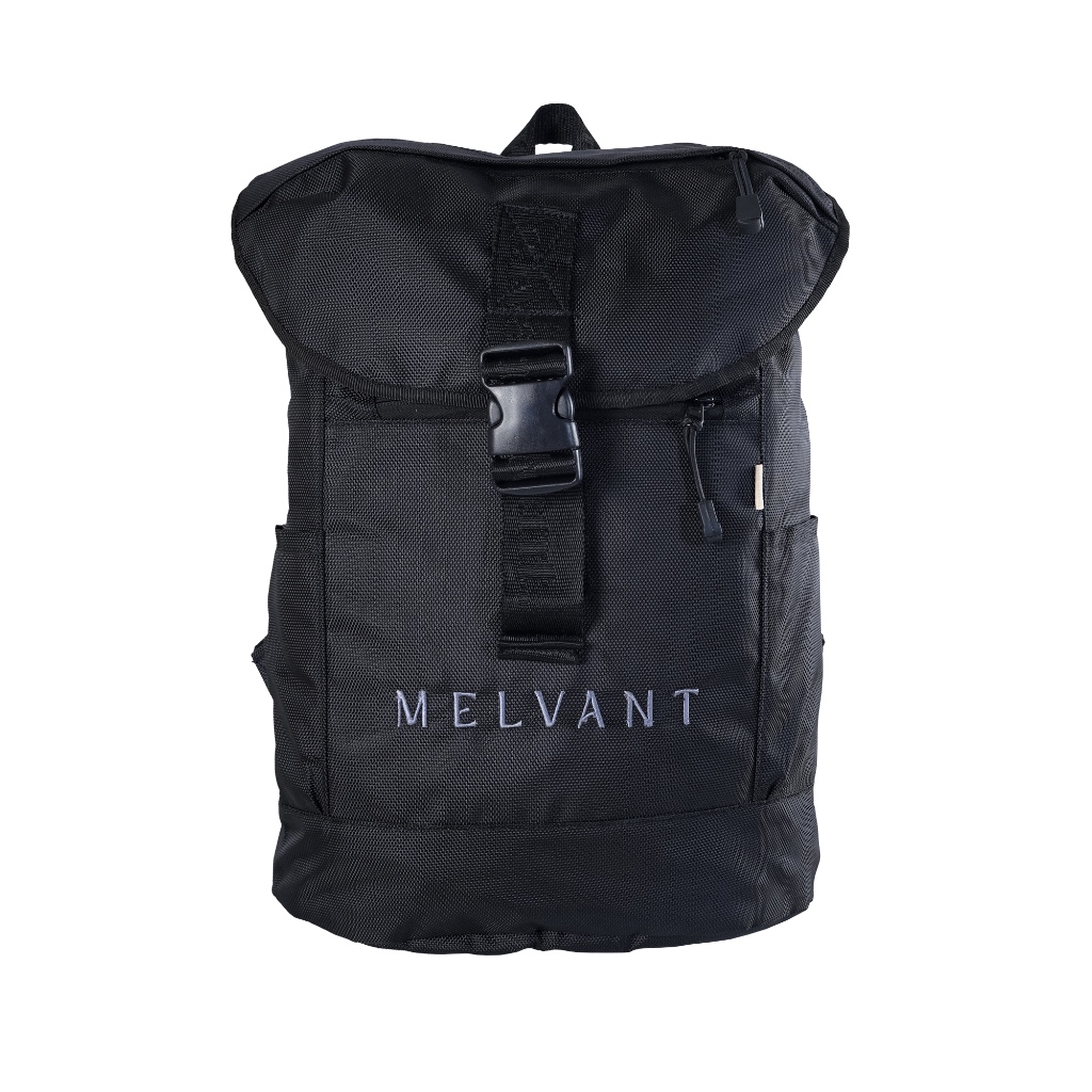 Melvant - MBP Chester Black Backpack Bag | Tas Ransel Hitam Pria