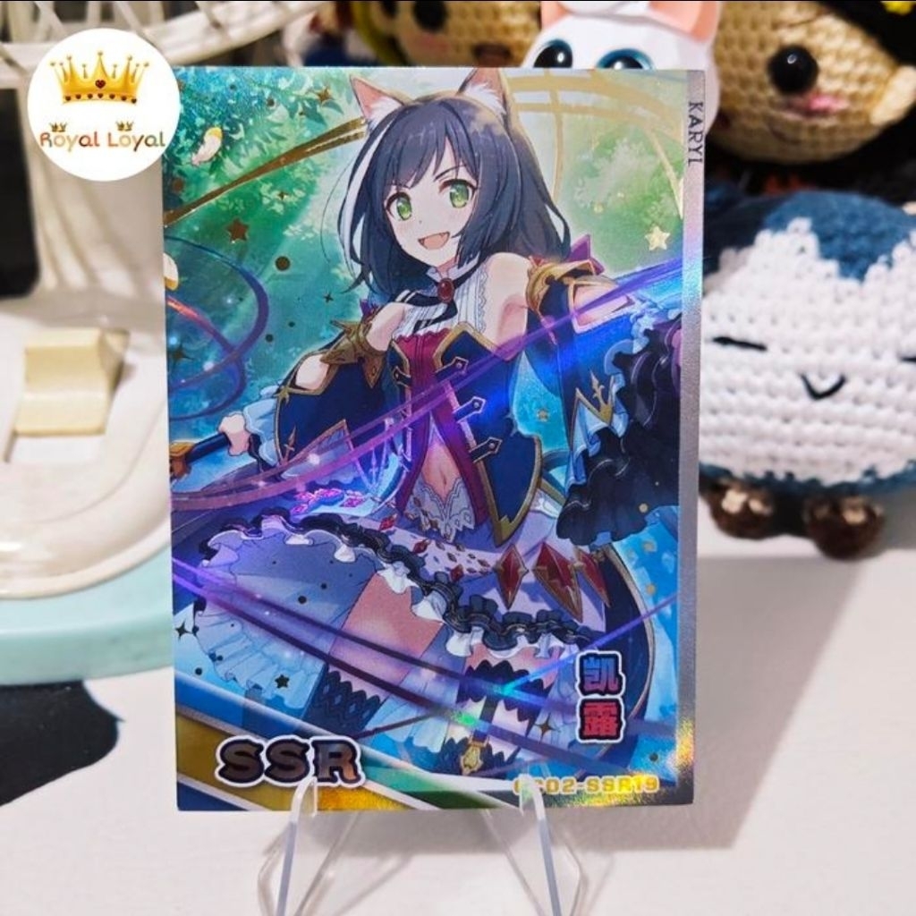 Karyl Kartu Re: Dive CCG Goddess God Card Atlas Of God SSR Holo Tebal Collection Card - (GC02-SSR19)