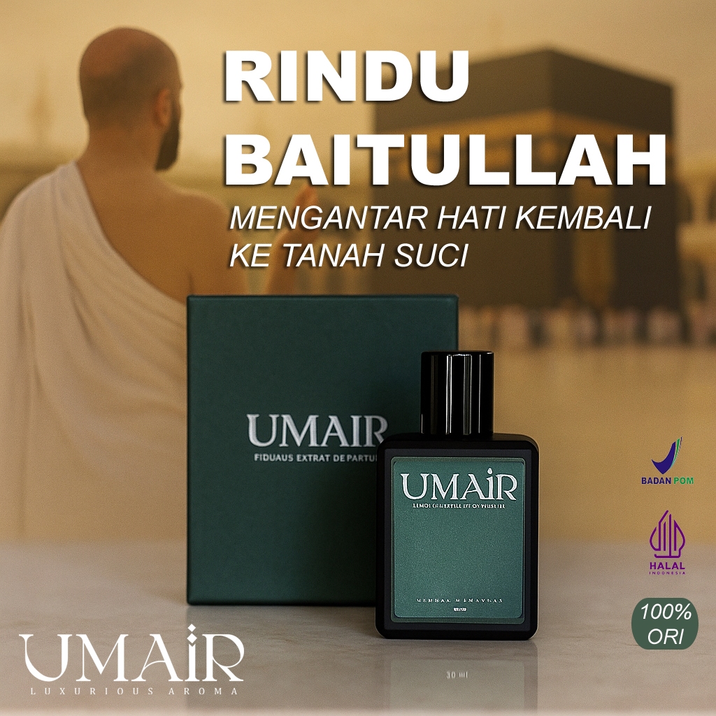 Umair Parfum Official - Parfum Umair Firdaus Original | Extrait de Parfum Pria Tahan Lama 24 Jam | P