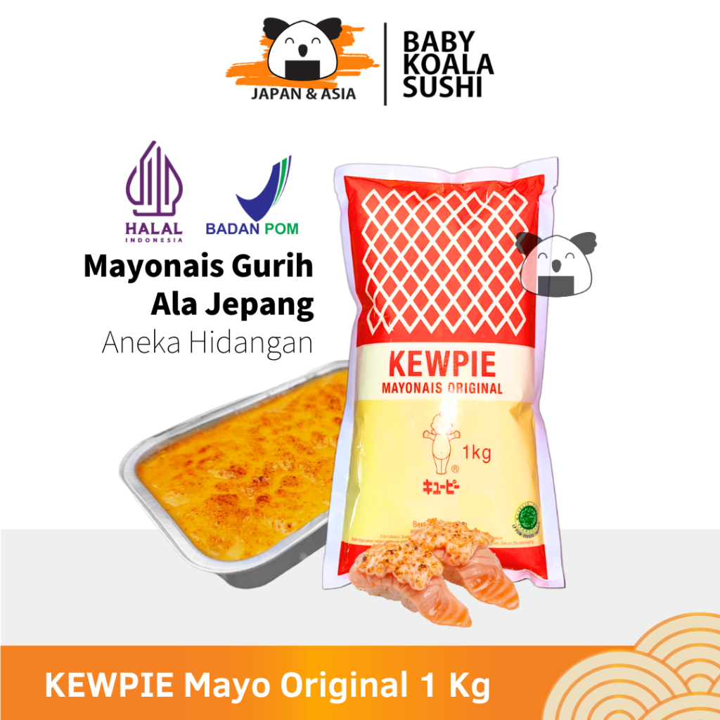 

[KHUSUS GOJEK] KEWPIE Mayo Original 1 Kg │ Mayonnaise Ori Ala Jepang