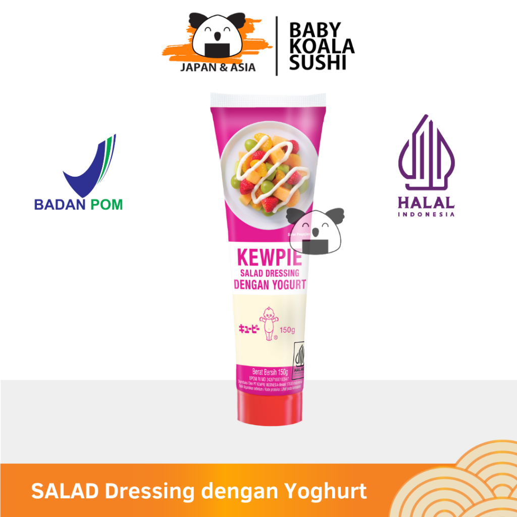 

KEWPIE Salad Dressing Dengan Yogurt 150 g Halal I Dressing Yogurt