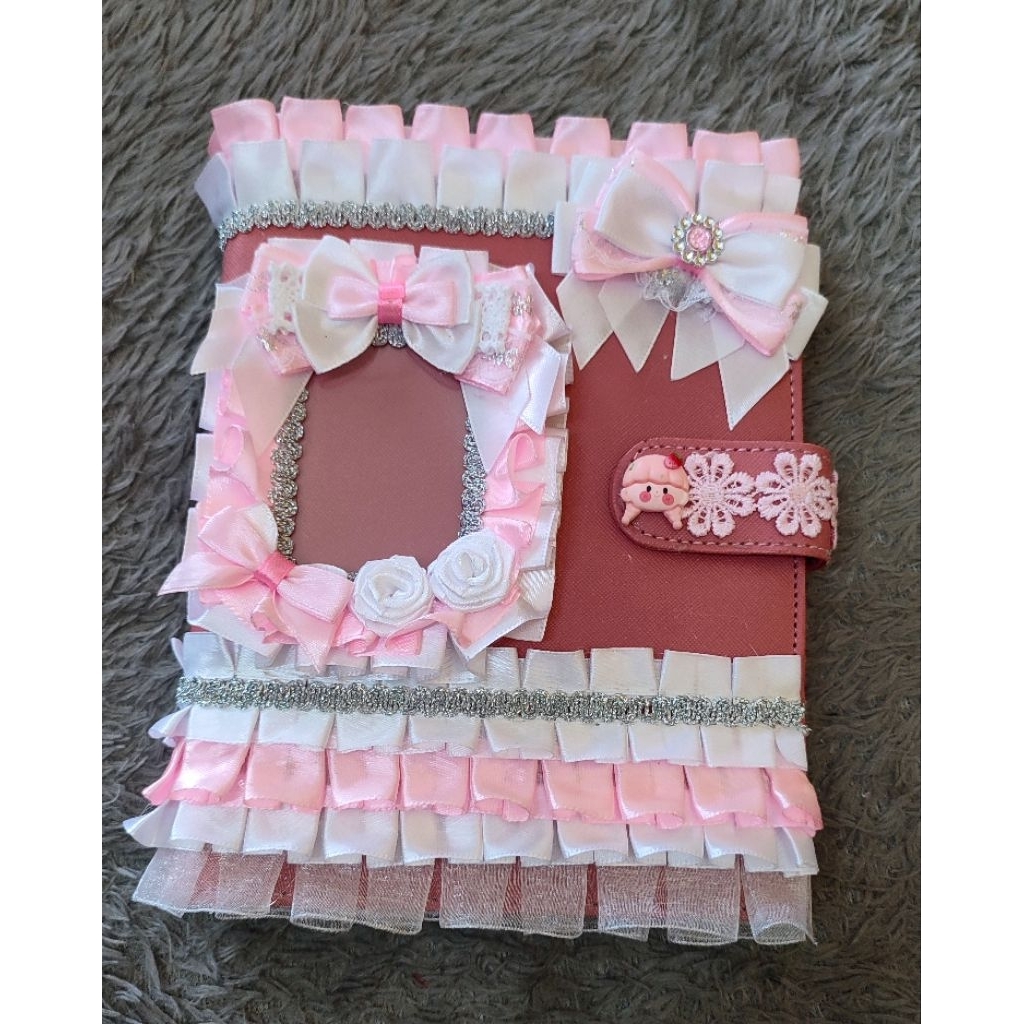 ribbon lace binder A5 deco