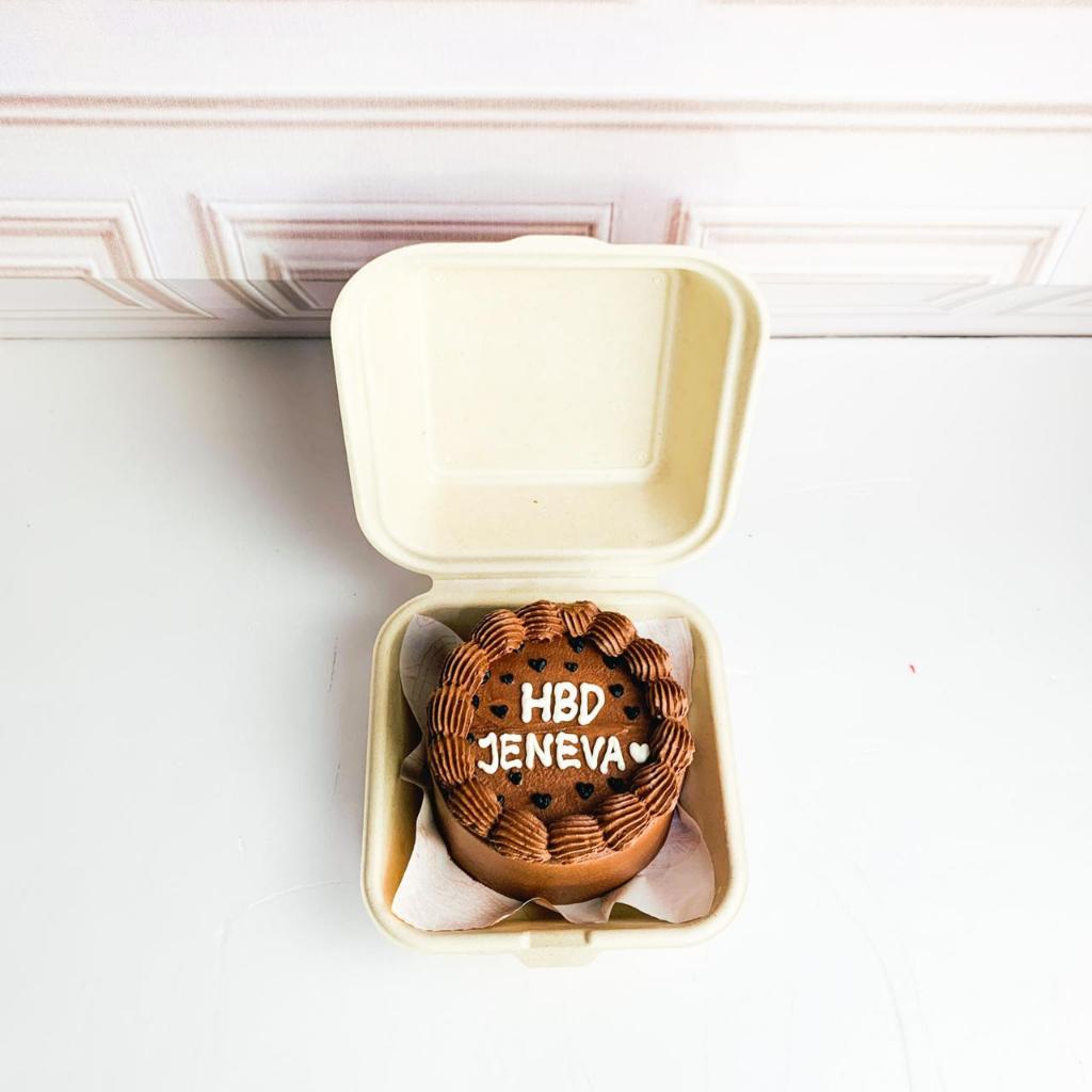 

Kue Ulang Tahun/Birthday Cake/Korean Mini cake tema warna coklat/Korean Mini cake